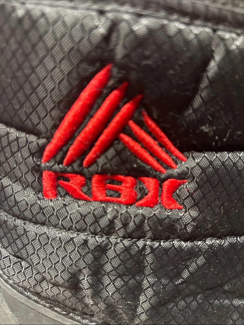 RBX Black Quilted Snow Boots with Red Logo Accent